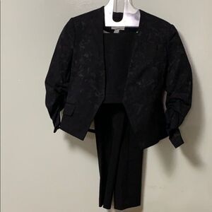 H&M PANTS SUIT‎ BLACK 2 pieces Size 6